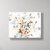 ピーチピンクフラワーブーケプリント |キャンバス印刷 キャンバスプリント (正面)