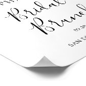 ピーチピンクフローラブライダルブランチ ポスター (角)