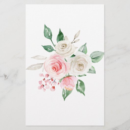 ピーチピンクフローラベビーシャワーゲームアドバイス (裏面)