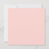 ピーチピンクホワイトグリーンフローラハート結婚リース 招待状 (裏面)