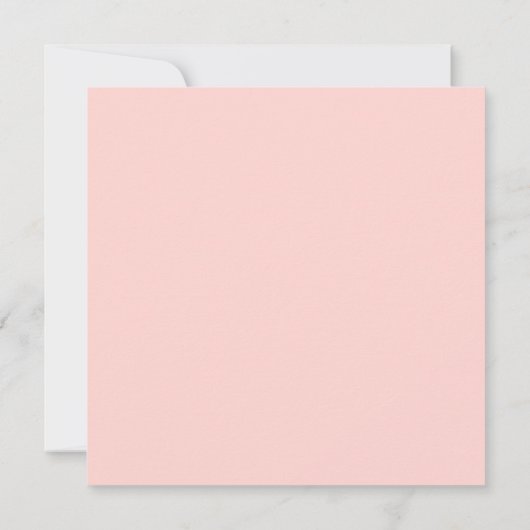 ピーチピンクホワイトグリーンフローラハート結婚リース 招待状 (裏面)