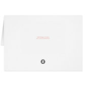 ピーチピンクホワイトフローラ結婚フレームありがとう (裏面横)