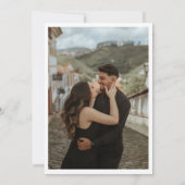 ピーチピンクボホウォーターカラーウィンター結婚フローラ 招待状 (裏面)