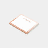 ピーチピンクボホ波スクリプモダントモノグラム ポストイット (アングル)