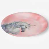 ピーチピンクユニコーンドリーム ペーパープレート (アングル)