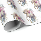 ピーチピンクユニコーンドリーム ラッピングペーパー (ロールコーナー)
