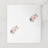 ピーチピンクラベンダーパープルワイルドフラワーズ座席表 プレイスカード (外部開封)