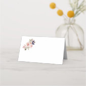 ピーチピンクラベンダーパープルワイルドフラワーズ座席表 プレイスカード (裏面)