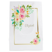 ピーチピンクローズブリーズメイド ミディアムペーパーバッグ (裏面)