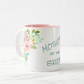 ピーチピンクローゼズブライドマザー結婚ズ ツートーンマグカップ (正面左)