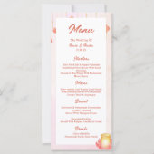 ピーチピンクロータスランタン結婚インディアンメニュー (正面)