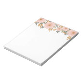 ピーチピンク秋フローラ ノートパッド (回転)