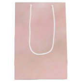 ピーチピンク赤面絞り染め水彩 ミディアムペーパーバッグ (裏面)