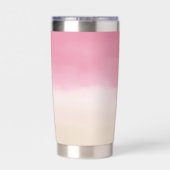 ピーチピンク金ゴールドトロピカルパームツリー 保温保冷タンブラー (背面)