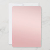 ピーチピンク ブラッシュ ゴールド グリッツ コンフェッティ スパークル 招待状 (裏面)