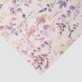 ピーチピンク ボヘミアンフラワーの水彩画 薄葉紙 (詳細)