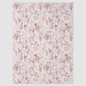 ピーチピンク ボヘミアンフラワーの水彩画 薄葉紙 (正面)