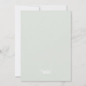 ピーチピンク&ミント春チューリップ結婚ズ 招待状 (裏面)