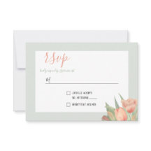 ピーチピンク&ミント春チューリップ