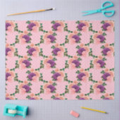 ピーチピンク&ラベンダーシリーズデザイン14 薄葉紙 (クラフト)