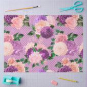 ピーチピンク&ラベンダーシリーズデザイン2 薄葉紙 (クラフト)