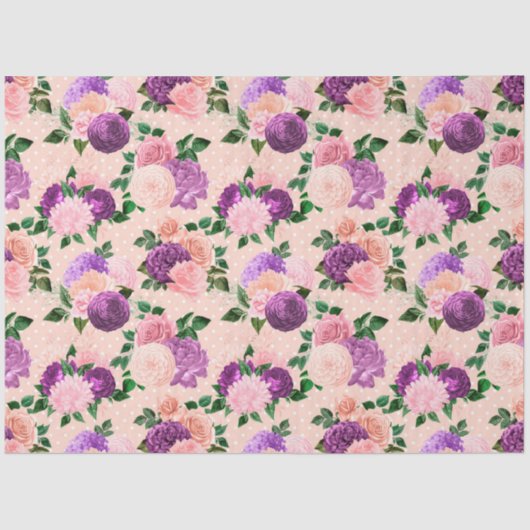 ピーチピンク&ラベンダーシリーズデザイン3 薄葉紙 (正面)