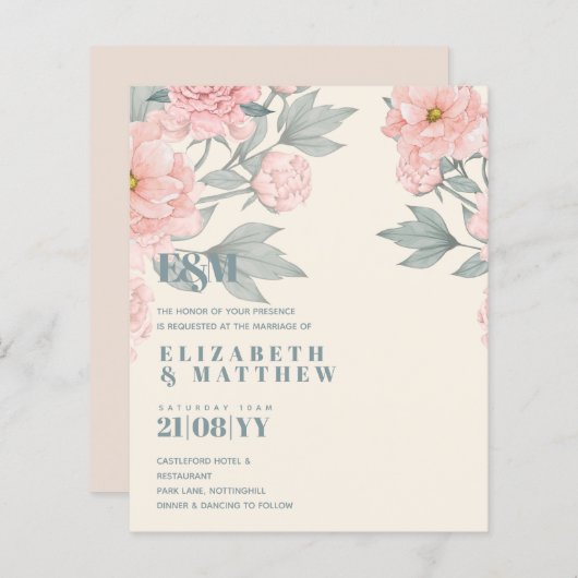 ピーチピーニーズセージフローラバジェット結婚ズ (正面/裏面)