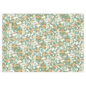 ピーチピーニーバラ結婚フローラ テーブルクロス (正面(横))