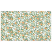 ピーチピーニーバラ結婚フローラ テーブルクロス (正面(横))