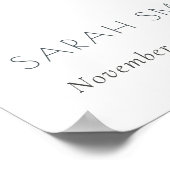 ピーチピーニーフローラクロスバンチバプテスムウェルカム ポスター (角)