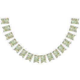 ピーチピーニー&バラフローラ結婚ズ バンティングフラッグ