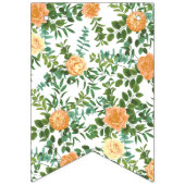 ピーチピーニー&バラフローラ結婚ズ バンティングフラッグ (第1の旗)