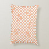 ピーチファズさくらんぼジンガムパターン アクセントクッション (裏面(縦))