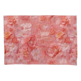 ピーチファズという,ピンクがかったオレンジ色の柔らかい色相 枕カバー