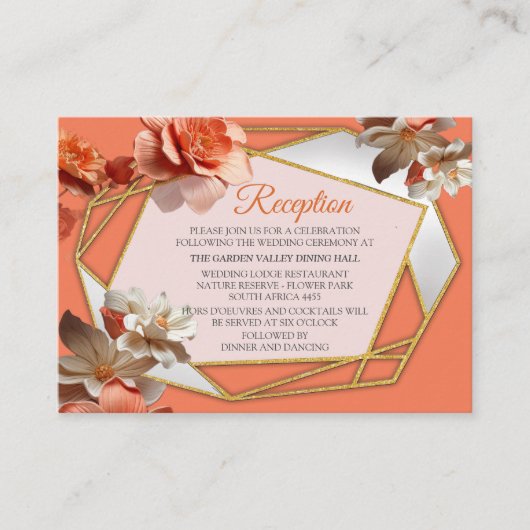 ピーチファズという，ピンクがかった柔らかい色合い エンクロージャーカード (正面)