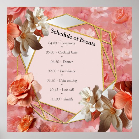 ピーチファズという，ピンクがかった柔らかい色合い ポスター (正面)