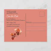 ピーチファズという,ピンクがかった柔らかい色合い 案内ポストカード (裏面)