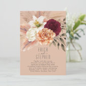 ピーチファズの受付のみの招待状 招待状 (スタンド正面)