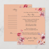 ピーチファズの結婚アドバイスと祝福カード アドバイスカード (正面/裏面)