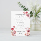 ピーチファズの結婚アドバイスと祝福カード アドバイスカード (スタンド正面)