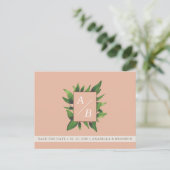 ピーチファズの結婚式 Save The Date 招待状 (スタンド正面)