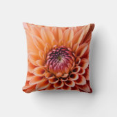 ピーチファズカラーの羽毛、装飾用クッション クッション (正面)