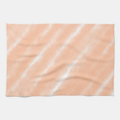 ピーチファズカラーウォーターの色抽象芸術パターン キッチンタオル (横)