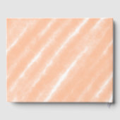 ピーチファズカラーウォーターの色抽象芸術パターン ゲストブック (裏面)