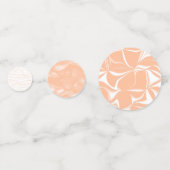 ピーチファズカラーウォーターの色抽象芸術パターン コンフェッティ (正面)