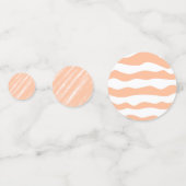 ピーチファズカラーウォーターの色抽象芸術パターン コンフェッティ (裏面)