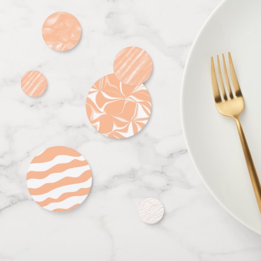 ピーチファズカラーウォーターの色抽象芸術パターン コンフェッティ (グループ)