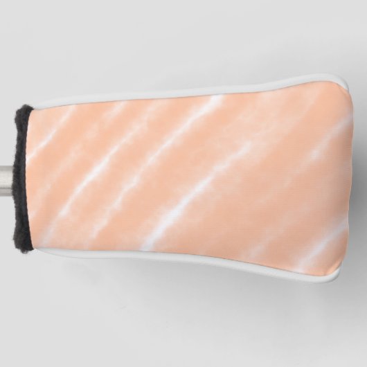 ピーチファズカラーウォーターの色抽象芸術パターン ゴルフヘッドカバー (正面)