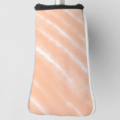 ピーチファズカラーウォーターの色抽象芸術パターン ゴルフヘッドカバー (回転90)