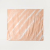 ピーチファズカラーウォーターの色抽象芸術パターン タペストリー (正面(横))